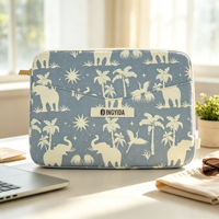 Housse d'ordinateur portable en toile personnalisée avec étiquette de marque, antichoc, fine, protectrice, portable pour les voyages