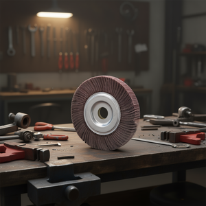 Disque à lamelles Fervi en oxyde d'aluminium, tissu perforé 100 mm pour le ponçage des métaux - Product Image 3