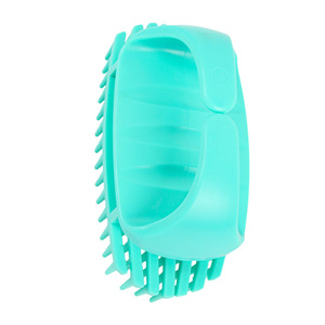 Cepillo para masaje del cuero cabelludo, de plástico azul, para uso en húmedo y seco, peine para champú en casa, herramienta de belleza de doble función - Product Image 4