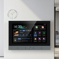 Système audio intelligent pour la maison avec écran tactile de 7 pouces, système de karaoké, amplificateur numérique intégré au mur, système Android 11