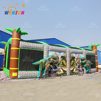 Ballon gonflable dinosaure en PVC personnalisé WINSUN, ignifuge, imperméable, pour extérieur, avec installation facile et options personnalisables