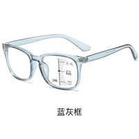 Nouvelles lunettes de lecture progressives à zoom automatique, anti-lumière bleue, double fonction d'éclairage, presbytie, unisexe, monture complète