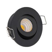 Mini Spot lumineux LED encastrable avec technologie COB, imperméable conforme à la norme IP65, lumière à intensité réglable, luminaire d'extérieur, idéal pour la salle de bain ou la maison