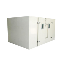 Chambre froide monotempérature avec vitrine réfrigérée à porte vitrée et refroidissement par air pour équipement de réfrigération de chambre froide