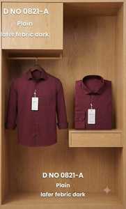<b>Men's</b> LAFAR 30x30 Plain <b>Party</b> Wear <b>Shirts</b> in Dark Solid Colors Full Sleeve Button Down Formal and Smart Casual Fashion - Product Image 5