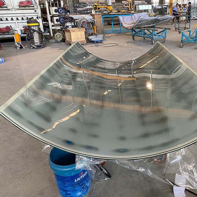 Safety Curved Tempered Glass Panel Bent Hollow for Hotel Mall Office Building Greenhouse Architectural Design Projects OEM