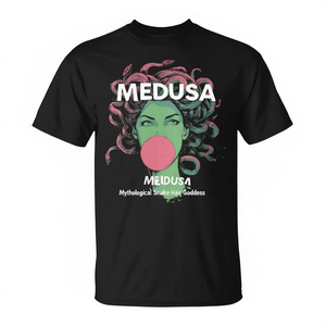 T-shirt Medusa Bubblegum, déesse mythologique aux cheveux de serpent - Product Image 2