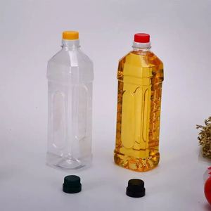Bán buôn <span class=keywords><strong>1</strong></span> lít vuông rỗng nước sốt nhựa nấu ăn chai dầu với làm xáo trộn Nắp rõ ràng cho ăn được dầu ô liu bao bì - Product Image 3