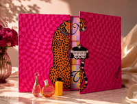 Boîte de calendrier de l'avent rose, boîte de 24 jours, boîtes à parfum, design de Noël, rangement pour maquillage, soins de la peau, bijoux, rouge à lèvres, emballage cadeau