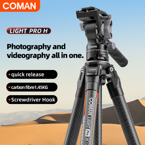 Coman ánh sáng H Pro máy ảnh video nhỏ gọn sợi Carbon Tripod với chất lỏng đầu tất cả trong một máy ảnh tripod có thể tháo rời để Monopod - Product Image 3