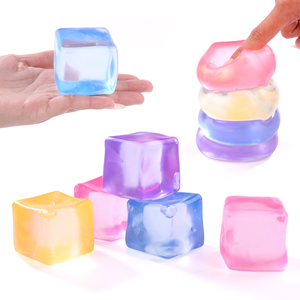 Juguete Antiestrés de Maltozina Transparente en Forma de Cubo de Hielo, de Rebote Lento, Venta al Por Mayor - Product Image 4