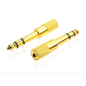 6.5mm To 3.5mm Audio <b>Adapter</b> Gold Plated Stereo <b>Plug</b> In Connector For Microphone And Audio Devices - Product Image 1