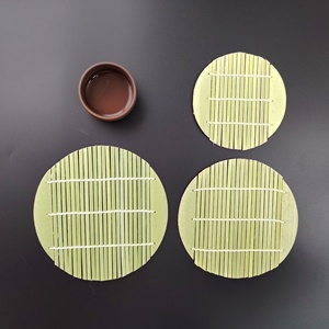 Tapete Cuadrado para Enrollar <span class=keywords><strong>Sushi</strong></span> con Borde Grueso y Estampado Animal Verde, Tapete para Preparar Comida Japonesa, Posavasos - Product Image 4
