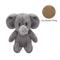Bantal Boneka Berbobot Bentuk Beruang Kartun untuk Meredakan Kecemasan, Tekanan, dan Nyeri Sensorik, Mainan Hewan Peliharaan dengan Pemanas dan Penutup