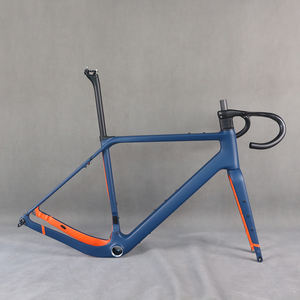 Marco de carbono freno de disco <span class=keywords><strong>bicicleta</strong></span> de grava Cable oculto completo pieza de <span class=keywords><strong>bicicleta</strong></span> fibra de carbono T1000 T4 700X50C <span class=keywords><strong>cuadro</strong></span> GR048 - Product Image 1