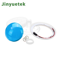 JY Factory High Quality 120mm Dome Jumbo Colorful Big Flash Illuminated RGB LED Push Button Arcade Game Machine English Plastic