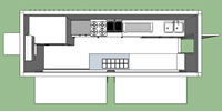 Conteneur Café Cuisine 20 pieds pour Coffee Shop avec Bar Conteneur Préfabriqué 10 pieds et Cuisine Conteneur à Faible Coût