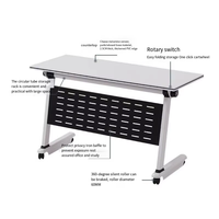 Fabricant chinois de bureaux pliants en bois, table de formation moderne pour bureau, école, bâtiment, pliable, montage facile