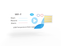Enregistreur de température USB jetable haute précision, enregistreur de température portable à usage unique pour la logistique de la chaîne du froid