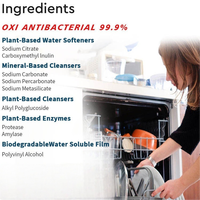 Capsules de lavage de vaisselle OEM pour la cuisine, détergent en capsules pour lave-vaisselle, vente en gros