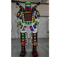 Costume de robot LED populaire pour DJ, tenue de robot, costumes de robot, déguisement de scène pour performance, fête, spectacle