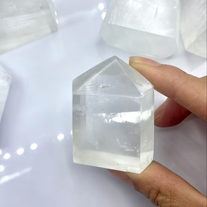 Torre de Cristal Natural al por Mayor, Obelisco de Calcita Blanca, Cuarzo de Roca, Gema Suelta para Manualidades y Decoración del Hogar - Product Image 6