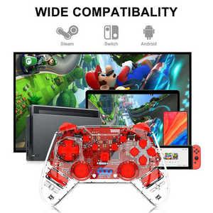 Vendita calda trasparente Wireless BT <span class=keywords><strong>Controller</strong></span> per <span class=keywords><strong>Nintendo</strong></span> <span class=keywords><strong>Switch</strong></span> 6 assi sensore di movimento Gamepad per <span class=keywords><strong>Nintendo</strong></span> <span class=keywords><strong>Switch</strong></span> Pro <span class=keywords><strong>Controller</strong></span> - Product Image 5