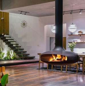 <span class=keywords><strong>Tonya</strong></span> เตาผิงแขวน ° หมุนได้900มม. ปรับแต่งได้, เตาไฟไม้ใช้ในบ้านทันสมัยโรงแรมทำความร้อน - Product Image 1