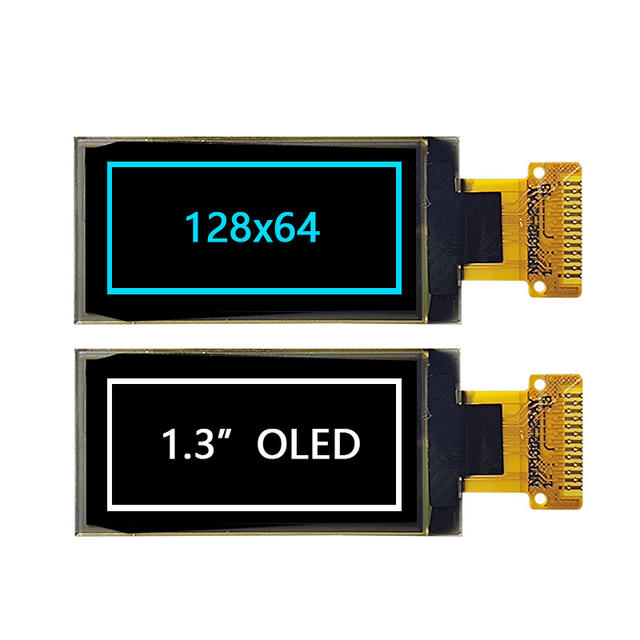 1.3 inch 128x64 OLED 4-wire SPI I2C Interface 13pin Soldering Type SSD1312 1.3" OLED LCD Display Screen