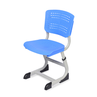 Chaises d'école individuelles réglables en hauteur, modernes, en plastique de haute qualité, durables, bleu-vert, pour chambre à coucher, vente en gros Hanru HR2502