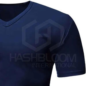 Top tendance unisexe 100% coton tricoté T-Shirts séchage rapide personnalisé imprimé en vrac en gros coupe ample pour hommes - Product Image 6