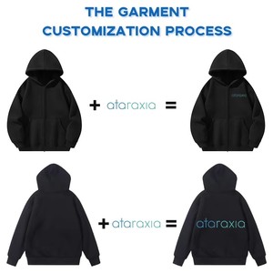 Nặng Tùy Chỉnh 550 GSM Mùa Đông Hoodies Người Đàn Ông Trống Quá Khổ Thời Trang Đường Phố Tracksuit Hoodie Người Đàn Ông Sweatsuit Bộ Cho Nam Giới - Product Image 5