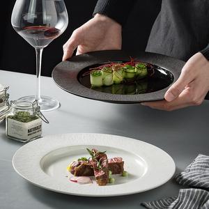 Vente en gros Assiettes plates en porcelaine blanche de 10.5 pouces Assiettes en céramique bon marché pour les mariages - Product Image 4