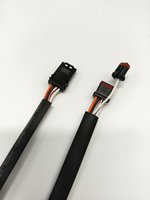 Cable de Extensión JAE de 8 Pulgadas TXL AWG20, Recubierto de Estaño, Aislamiento de PVC, para Latas/Bus, Conectores MX-1900 de 4 Pines/2 Pines, IATF16949 KST-M001 para