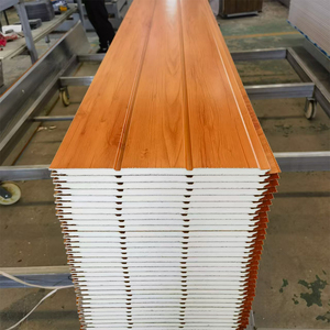 Panneau composite sandwich en polyuréthane (PU) et polystyrène, panneau mural et de toiture isolé thermiquement, bonne <span class=keywords><strong>isolation</strong></span> pour les bâtiments de bureaux - Product Image 6