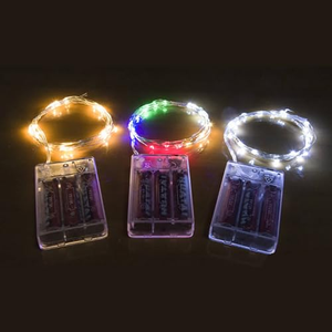Luces de Navidad LED a Pilas, Guirnalda de Luces de Cobre, 2AA/3AA, Precio al por Mayor para Uso en Interiores y Exteriores, Material Plástico - Product Image 1