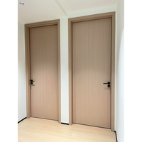 Porte de bureau double moderne insonorisée et étanche en WPC avec matériaux composites en bois PVC plastique pour salles de réunion