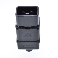 Connecteur mâle IEC 320 C20, prise d'extension à 3 broches, câblage industriel détachable, 15A, cuivre, ABS, CE, ROHS, 250V AC, technologie NFC
