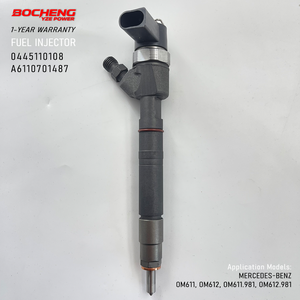 หัวฉีดน้ำมันดีเซลคอมมอนเรล 0445110108 รุ่น A6110701487 สำหรับรถยนต์เมอร์เซเดสเบนซ์ สปรินเตอร์ 2.2 ลิตร 2.7 ลิตร OM611 OM612 - Product Image 1