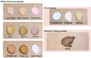 Polvo de maquillaje facial de varios colores <span class=keywords><strong>para</strong></span> todas las pieles Polvo de ajuste suelto Marrón mate translúcido Etiqueta privada - Product Image 6