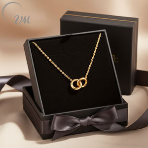 Collier pendentif nœud papillon en argent sterling 925 plaqué or classique avec zircon, style bohème, pour mariage, par UM JEWELRY - Product Image 3