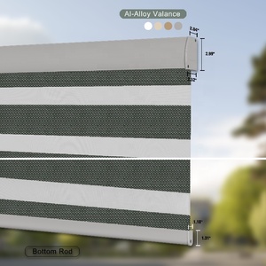 Thông minh động cơ cơ giới Zebra rèm cửa sổ không dây tùy chỉnh Alexa/Google/HomeKit điều khiển bằng giọng nói có thể sạc lại - Product Image 4