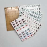 Ensemble de Mahjong américain vert de luxe, tuiles en acrylique vintage avec motifs Joker et floraux, jeu de Mahjong classique de 160 pièces