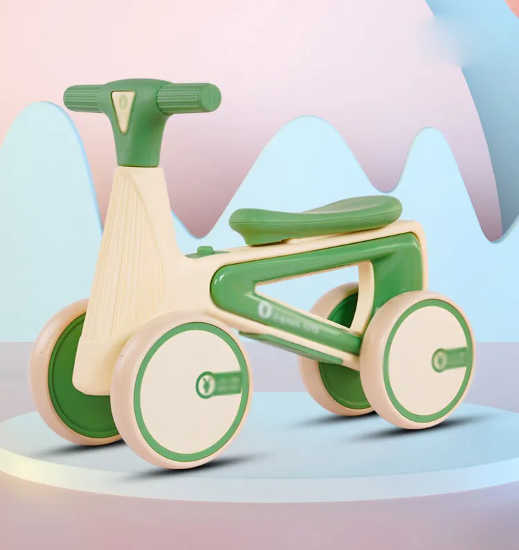 Bicyclette d'équilibre pour bébé de 6 à 24 mois, jouet d'équilibre robuste pour enfants, marcheur sans pédale, 4 roues pour bébé
