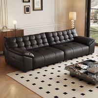 Grand canapé minimaliste, ensemble de canapés italiens, canapé inclinable moderne en cuir de luxe, ensemble de canapés modernes, mobilier, canapé en cuir de luxe