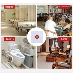 KONLEN 433Mhz Système médical d'alerte téléavertisseur sans fil étanche intelligent pour personnes âgées Bouton d'urgence SOS Alarme Cloche personnelle - Product Image 4