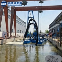 Drague à aspiration certifiée CE pour le dragage de réservoirs, lagoons artificiels, rivières et ports, extraction de sable, exportation mondiale disponible