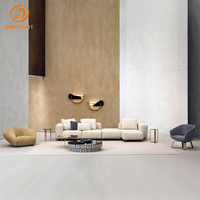 Italienische Villa Sofa garnitur Luxus moderne Leder modulare Sofa garnitur Wohnzimmer möbel Sofa