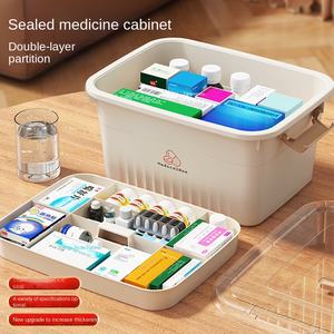 Caja de Almacenamiento de Medicamentos Multicapa de Plástico con Compartimentos, Diseño SS-A11-A13, Portátil, para Emergencias, Botiquín de Primeros Auxilios - Product Image 2
