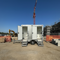 Toilettes portables, remorque sanitaire, douche, lavabo, installation facile, utilisation en hôtel, en extérieur, camping, festivals de musique, mariages, parcs, garantie 1 an